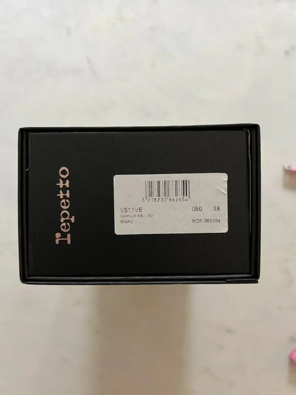 Repetto Paris Black Shoe Box + Original Pink Shopping Bag